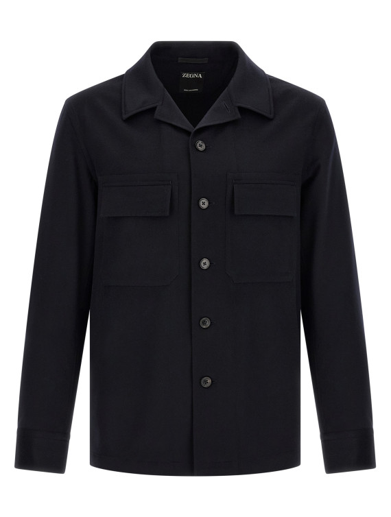 Рубашка, блузка ZEGNA Oasis Cashmere Overshirt (E8V46SOT6B923) #1