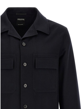 Рубашка, блузка ZEGNA Oasis Cashmere Overshirt (E8V46SOT6B923) #