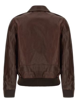 Кожаная куртка A.P.C. 'Gaelle' (PXCDGF32052CAA) #