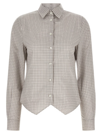 Рубашка, блузка MAISON MARGIELA Pointed hem shirt