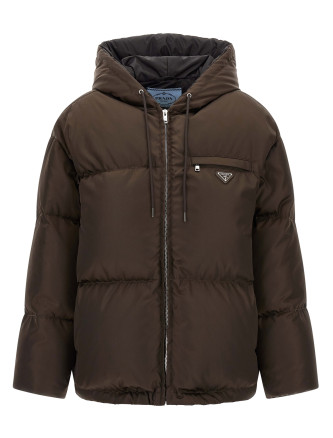 Пуховик PRADA Re-nylon down jacket
