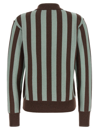 Поло ALBERTO BIANI Striped knit polo shirt (MG836WS0003AZZMORO) #