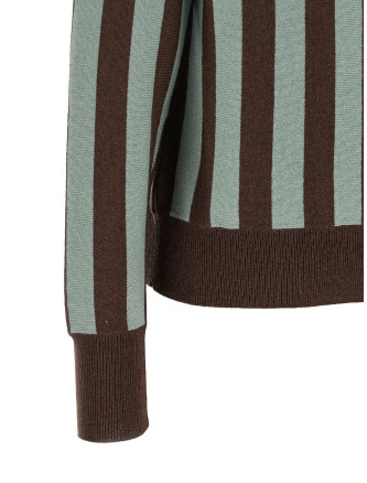 Поло ALBERTO BIANI Striped knit polo shirt (MG836WS0003AZZMORO) #