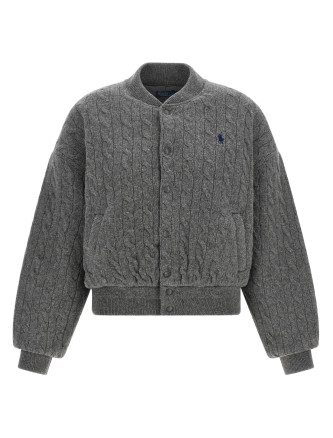 Куртка-бомбер POLO RALPH LAUREN Padded Knit Braided Bomber Jacket