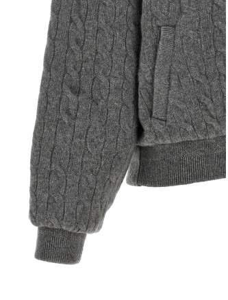 Куртка-бомбер POLO RALPH LAUREN Padded Knit Braided Bomber Jacket (211B30888001) #