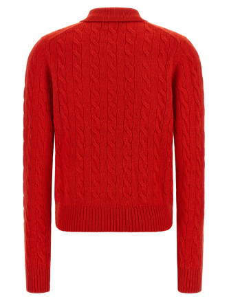 Поло POLO RALPH LAUREN Braided knit polo shirt (211972132501) #