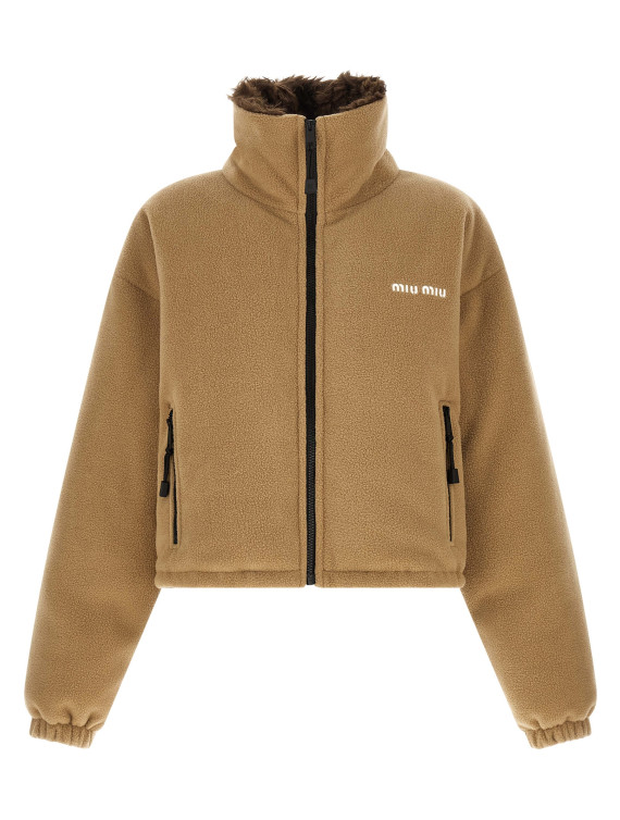 Пуховик MIU Fleece down jacket (ML1147SOOO17OQF0040) #1