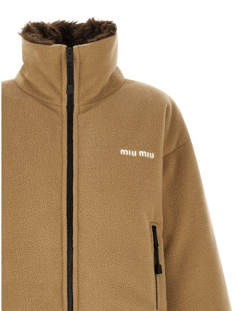Пуховик MIU Fleece down jacket (ML1147SOOO17OQF0040) #