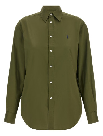 Рубашка, блузка POLO RALPH LAUREN Logo embroidery cotton shirt