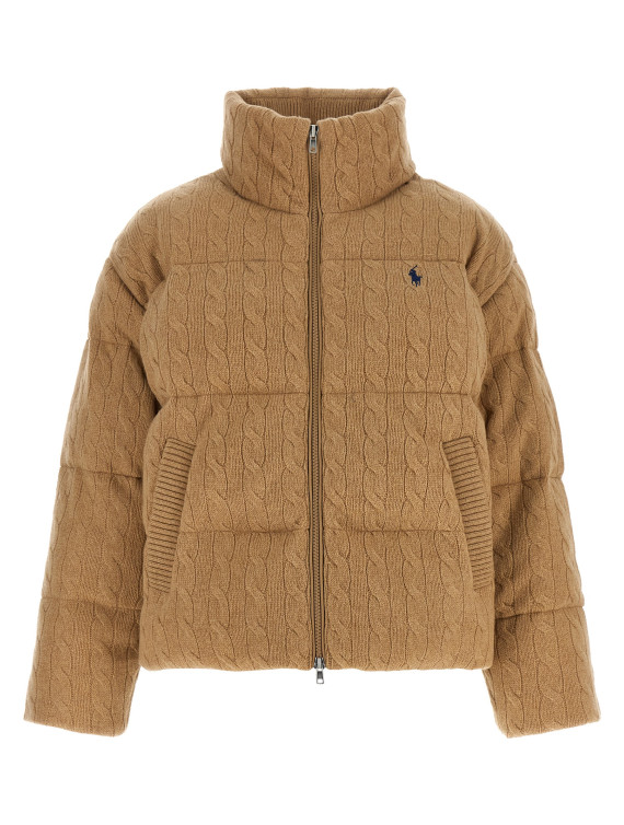 Пуховик POLO RALPH LAUREN Knitted braided down jacket (211A10457005) #1