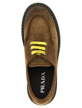 Туфли на шнурках PRADA Suede lace ups (2EE416FG0010B2F0E2Q) #
