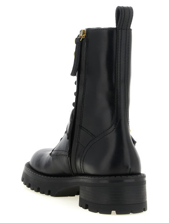 Военные ботинки VERSACE Ankle boots with buckle (10268451A193161B00G) #
