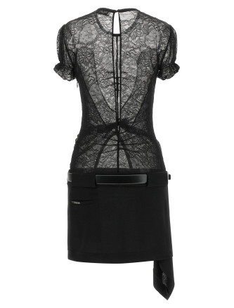 Мини THE ATTICO Lace dress (261WCA00516MIX123AA100) #