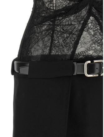 Мини THE ATTICO Lace dress (261WCA00516MIX123AA100) #
