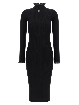 Миди ELISABETTA FRANCHI Ribbed knit dress