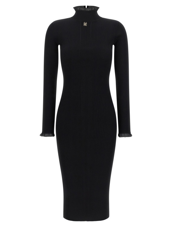Миди ELISABETTA FRANCHI Ribbed knit dress (AM21B66E2110) #1