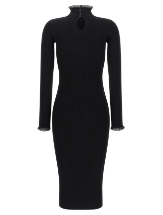 Миди ELISABETTA FRANCHI Ribbed knit dress (AM21B66E2110) #