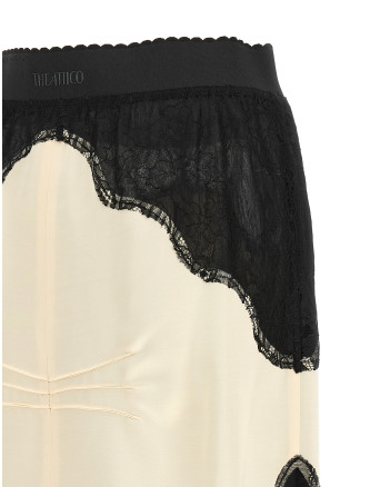 Миди THE ATTICO Lace insert skirt (261WCS00317MIX109AA538) #