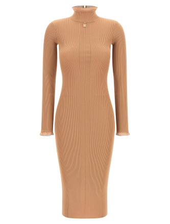Миди ELISABETTA FRANCHI Ribbed knit dress