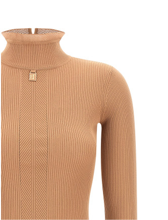 Миди ELISABETTA FRANCHI Ribbed knit dress (AM21B66E2FK4) #