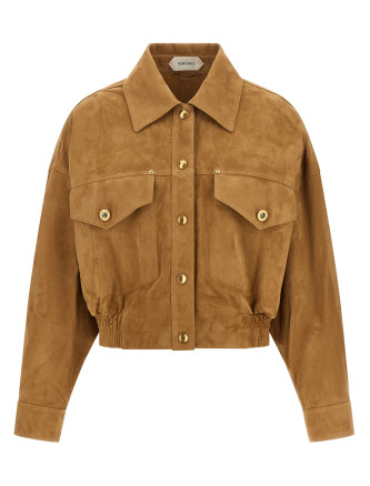 Кожаная куртка VERSACE Suede blouson
