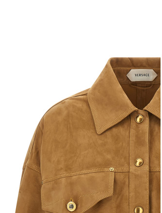 Кожаная куртка VERSACE Suede blouson (10257041A183801K230) #