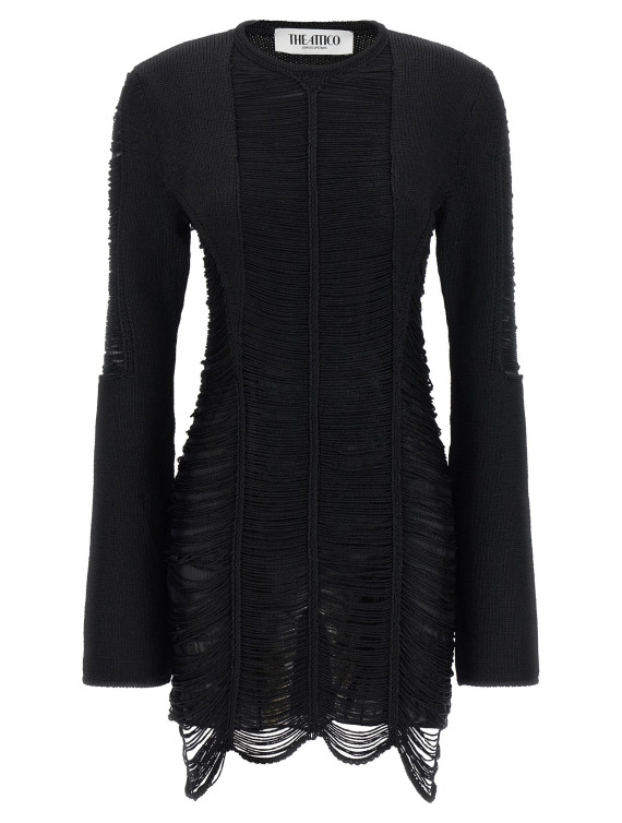 Мини THE ATTICO Fringed dress (261WCA00525KVV097AA100) #1