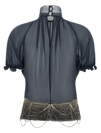 Jewel embroidery top (261WCI00040EMB036RA573) #