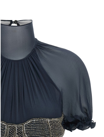 Jewel embroidery top (261WCI00040EMB036RA573) #