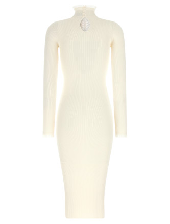 Миди ELISABETTA FRANCHI Ribbed knit dress (AM21B66E2193) #