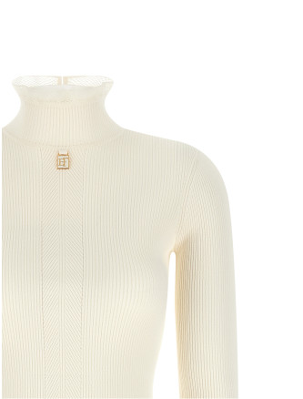 Миди ELISABETTA FRANCHI Ribbed knit dress (AM21B66E2193) #