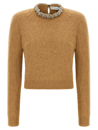 Свитер, кардиган SELF PORTRAIT Sweater with jewel embroidery