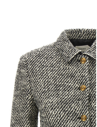 Пиджак, костюм VERSACE Bouclé wool blend blouson jacket (10269391A192342BS70) #