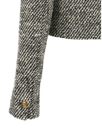 Пиджак, костюм VERSACE Bouclé wool blend blouson jacket (10269391A192342BS70) #