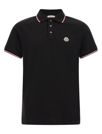 Tricolor trim polo shirt