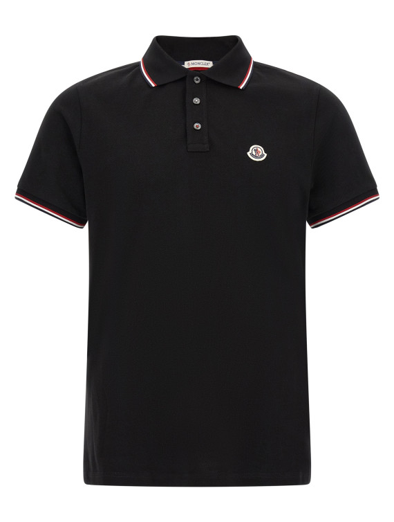 Поло MONCLER Tricolor trim polo shirt (L20918A7030084556999) #1