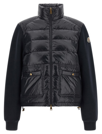 Свитер, кардиган MONCLER Two-material padded cardigan