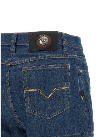 Бермуды, шорты VERSACE Chambray denim shorts (10251031A186401D880) #