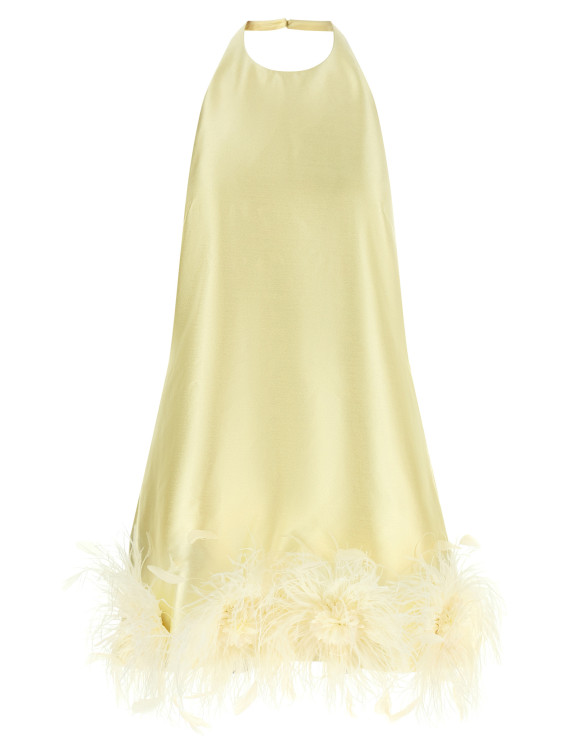 Мини SELF PORTRAIT Feather Dress (AW26002SYYELLOW) #1