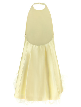 Мини SELF PORTRAIT Feather Dress (AW26002SYYELLOW) #