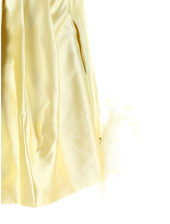 Мини SELF PORTRAIT Feather Dress (AW26002SYYELLOW) #