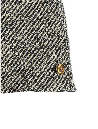 Бермуды, шорты VERSACE Bouclé wool shorts (10269301A192342BS70) #