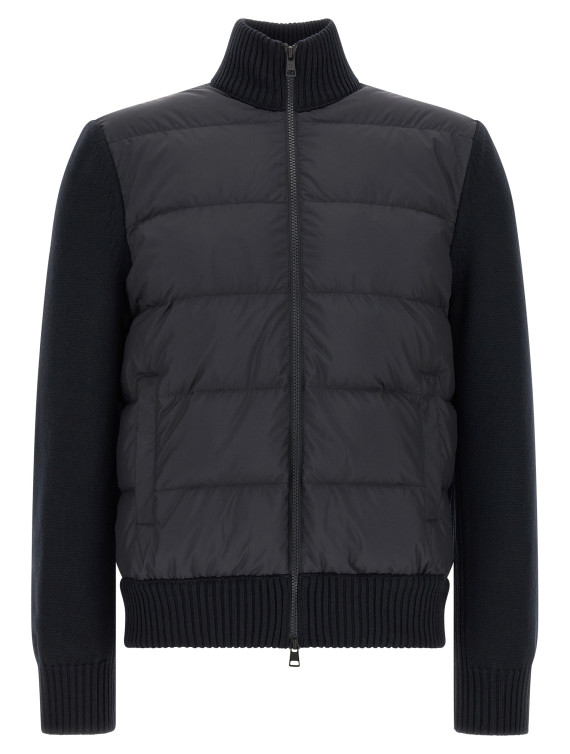 Свитер, кардиган MONCLER Two-material cardigan (L20919B00027M1131778) #1