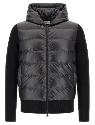 Свитер, кардиган MONCLER Padded cardigan with hood