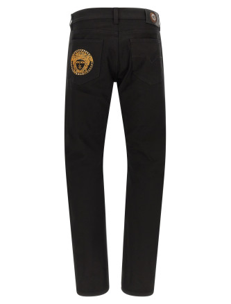 Джинсы VERSACE Medusa embroidery jeans (10270171A192981D040) #