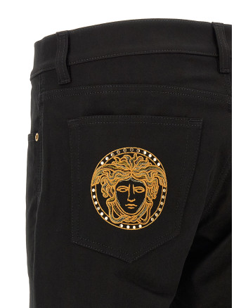 Джинсы VERSACE Medusa embroidery jeans (10270171A192981D040) #