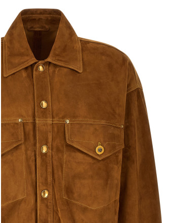 Кожаная куртка VERSACE Suede blouson (10253901A183801NN90) #