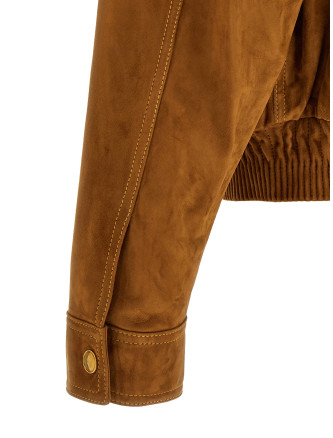 Кожаная куртка VERSACE Suede blouson (10253901A183801NN90) #