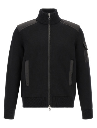 The Moncler 'Padded Wool Zip-Up' cardigan