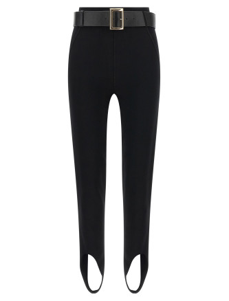 Леггинсы SELF PORTRAIT Leggings with stirrup and belt